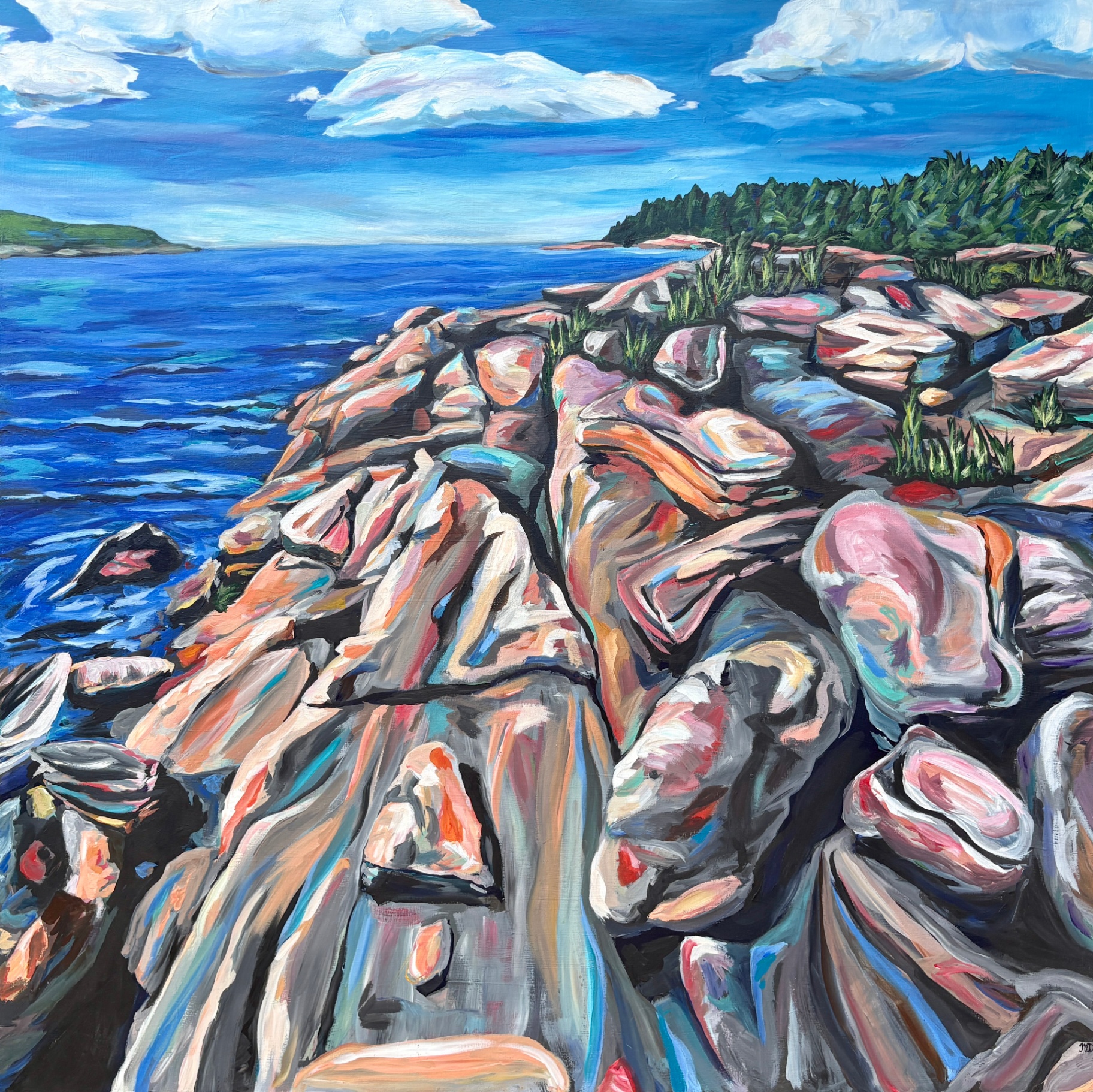 The Shore — Acrylic on canvas