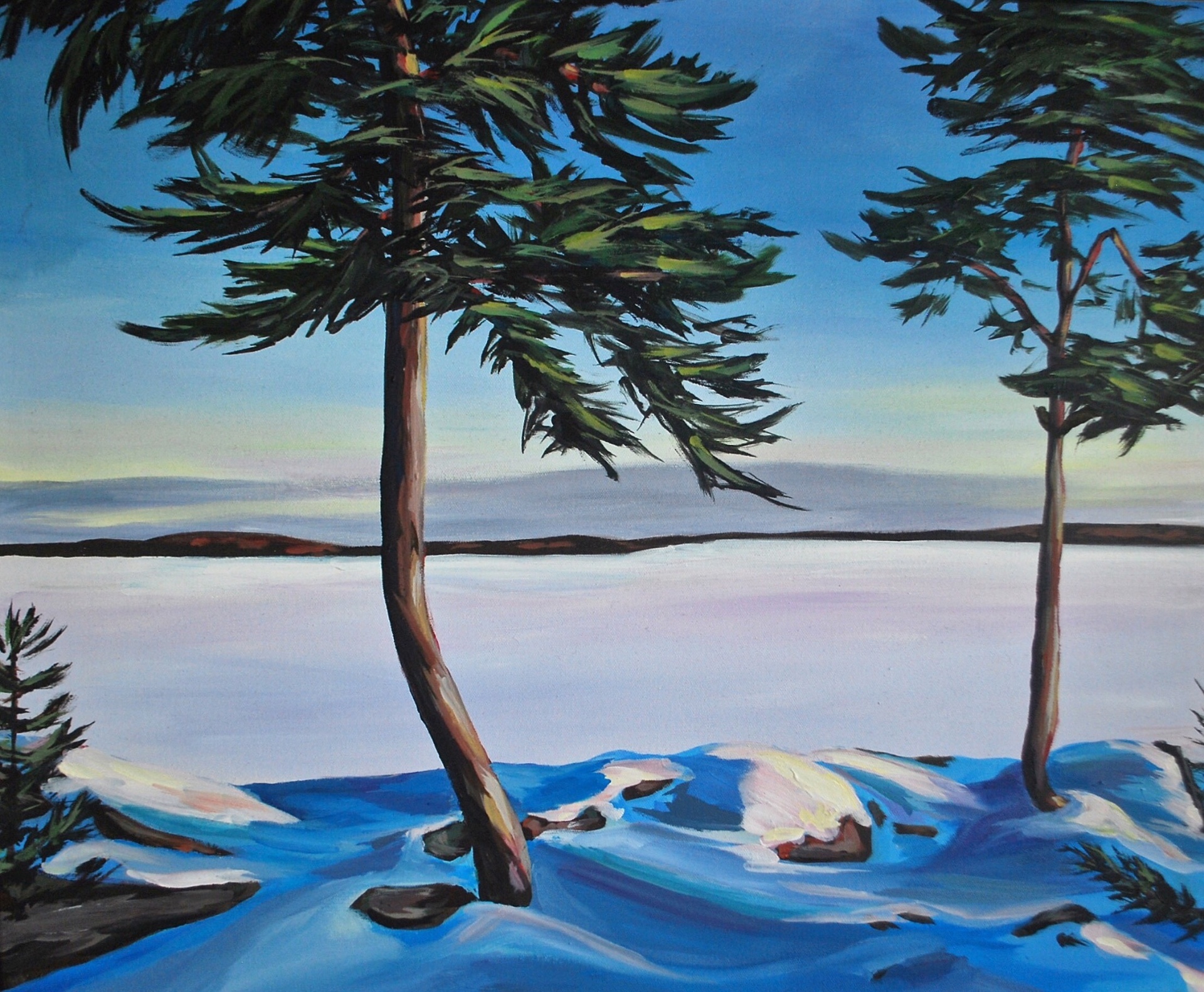 Winter Canopy — Acrylic on linen