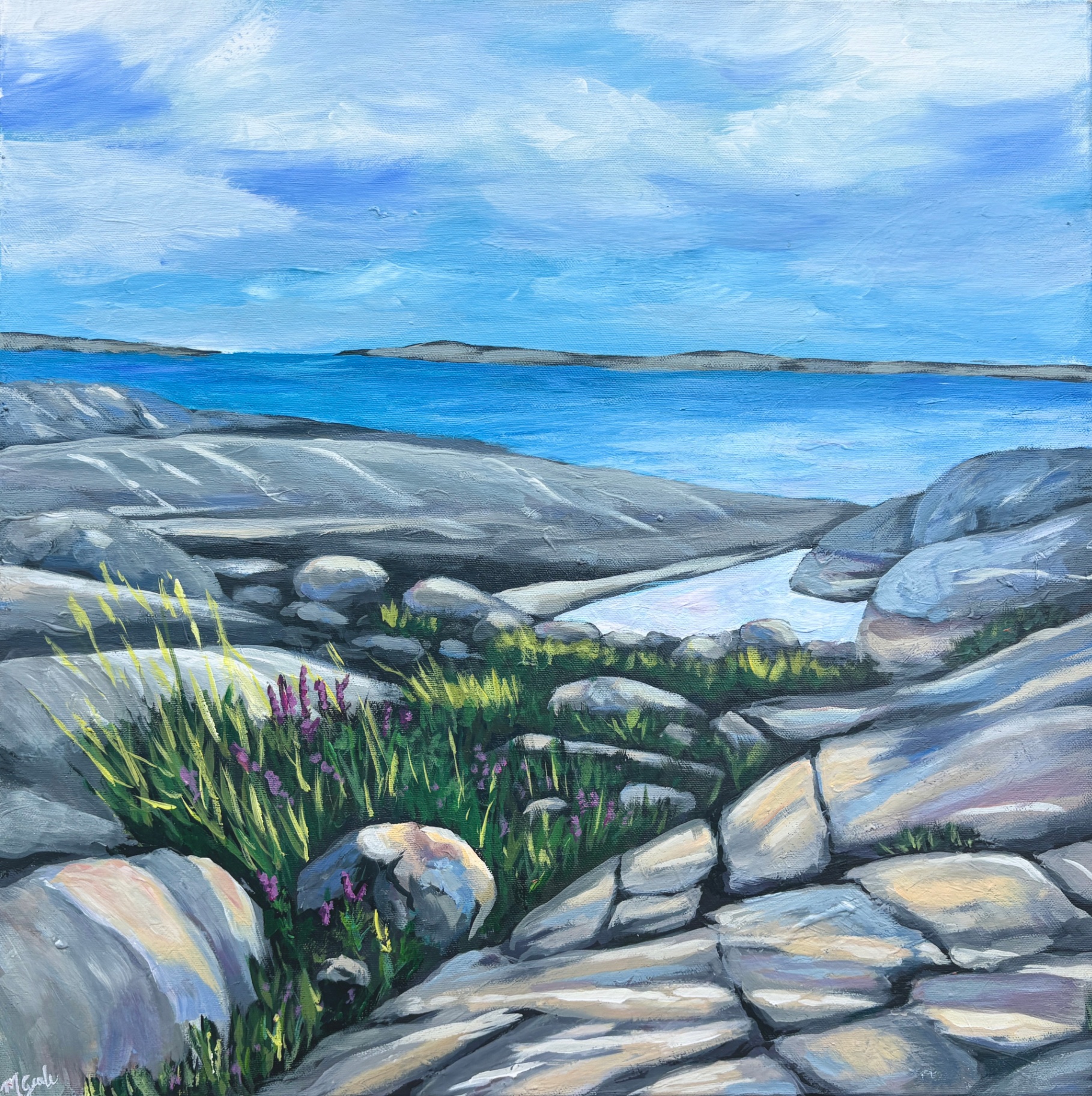 Huvudskär — Acrylic on canvas
