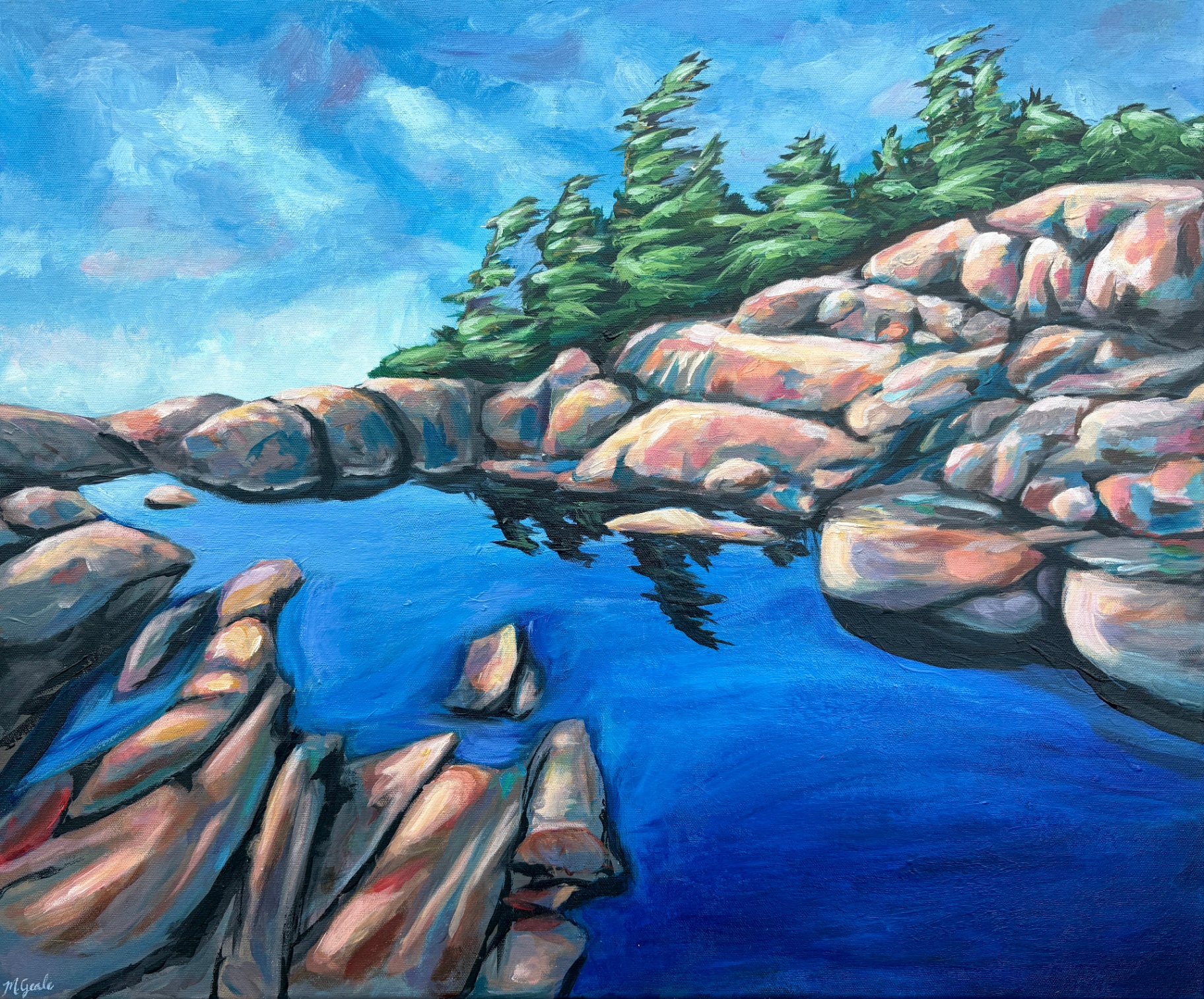 Killarney Coastline — Acrylic on canvas